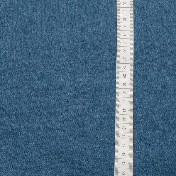 Baumwolle Denim Jeans Stoff leichte Qualität Mittel-Blau