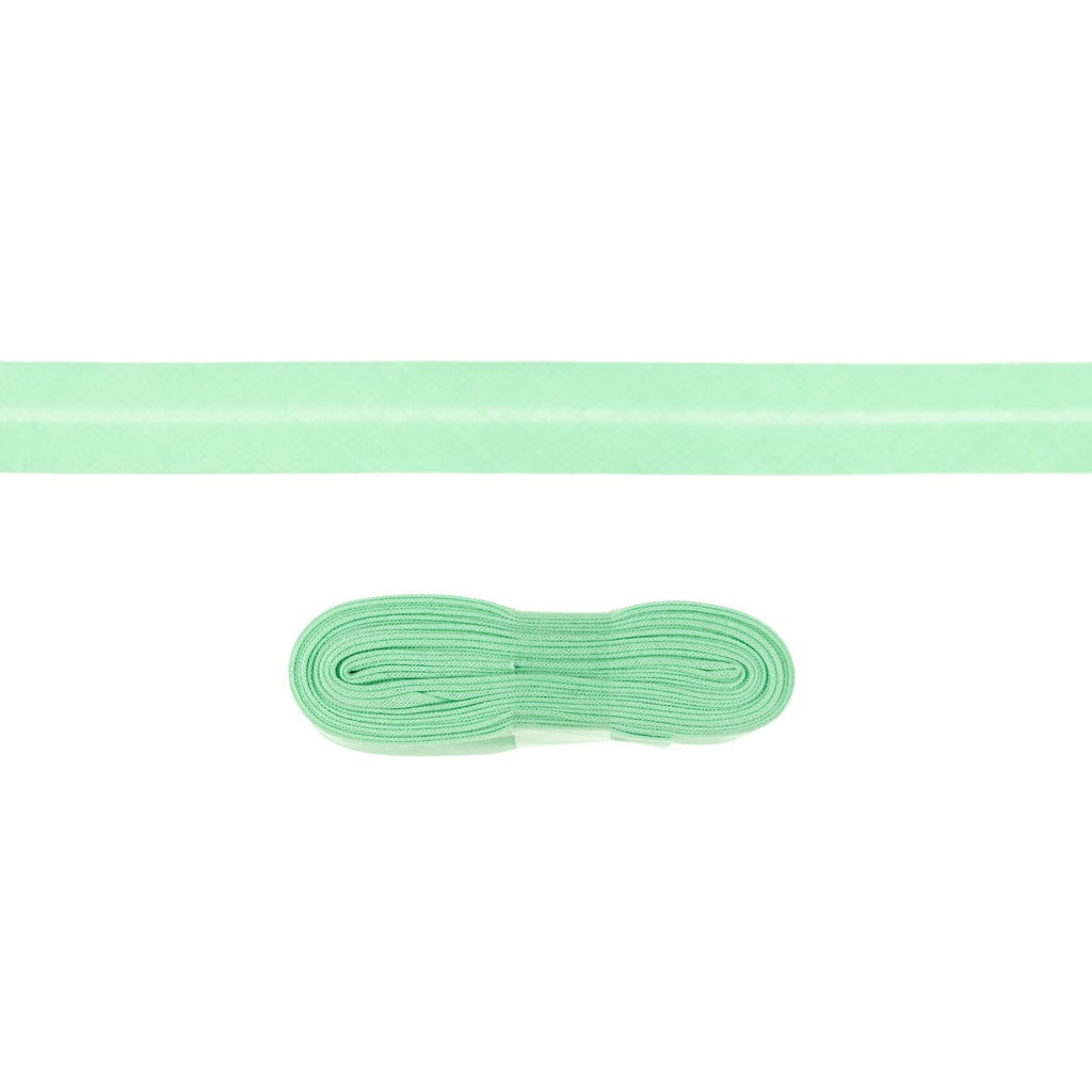 3m Baumwoll Schrägband 20mm Pastell-Grün