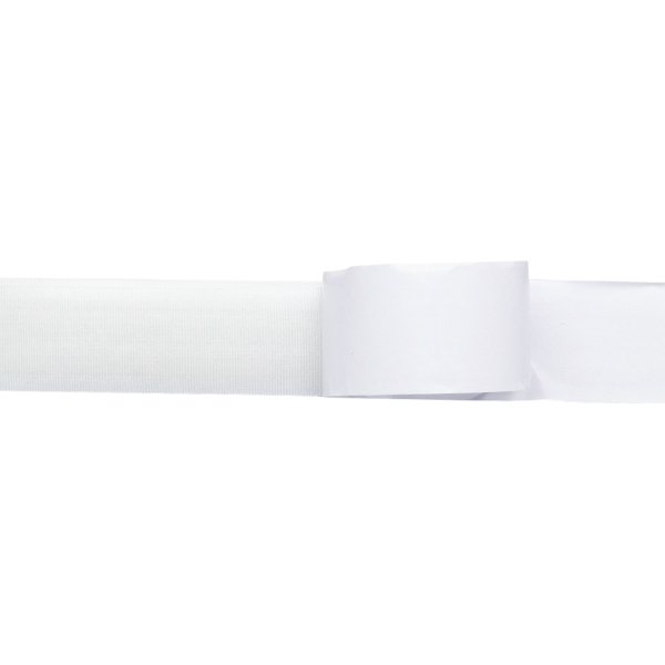 Klett Flauschband selbstklebend 25mm Weiss