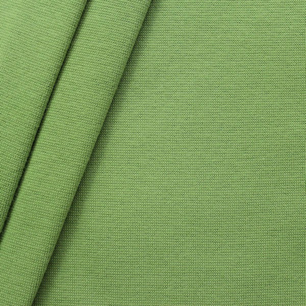 Baumwoll Bündchenstoff Lind-Grün