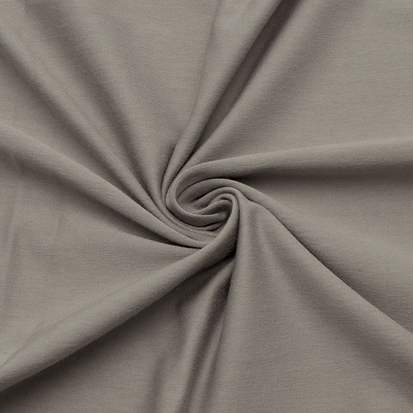 Organic Baumwoll Stretch Jersey Farbe Hell-Grau