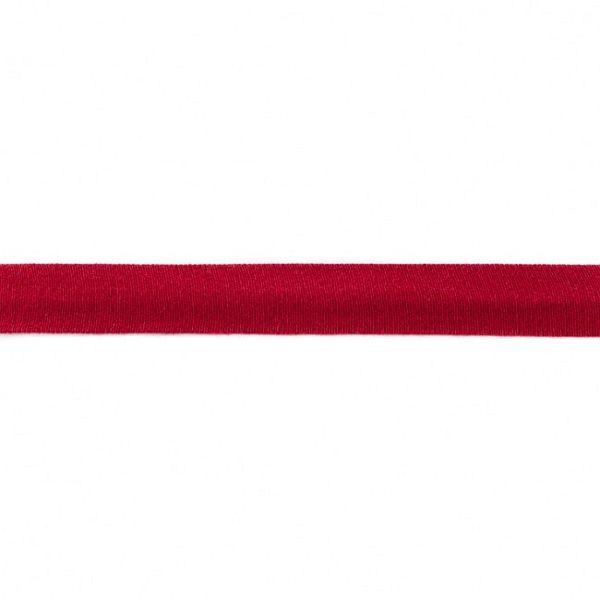 Baumwolljersey Schrägband Breite 20mm Farbe Weinrot