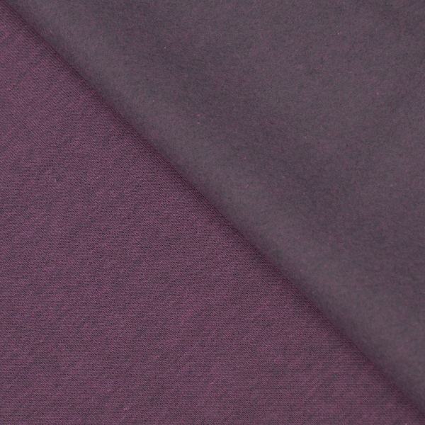 Sweatshirt Baumwollstoff Melange Dunkel-Violett