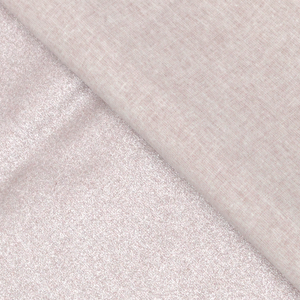 100% Baumwolle beschichtet Metallic Look Alt-Rosé
