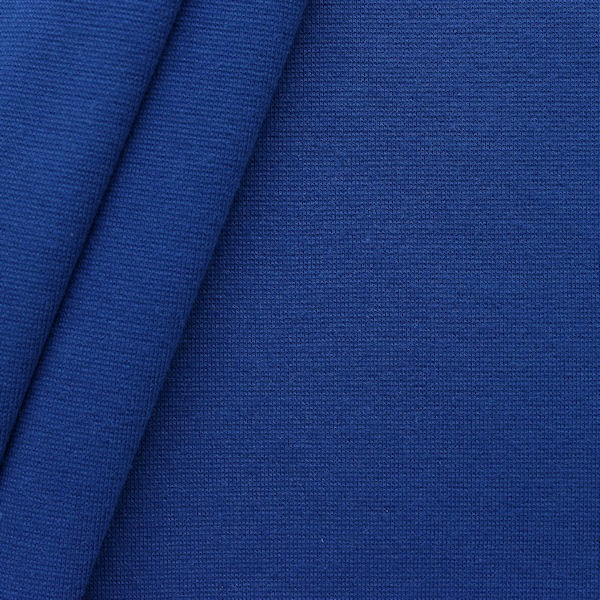 Baumwoll Bündchenstoff glatt Royal-Blau