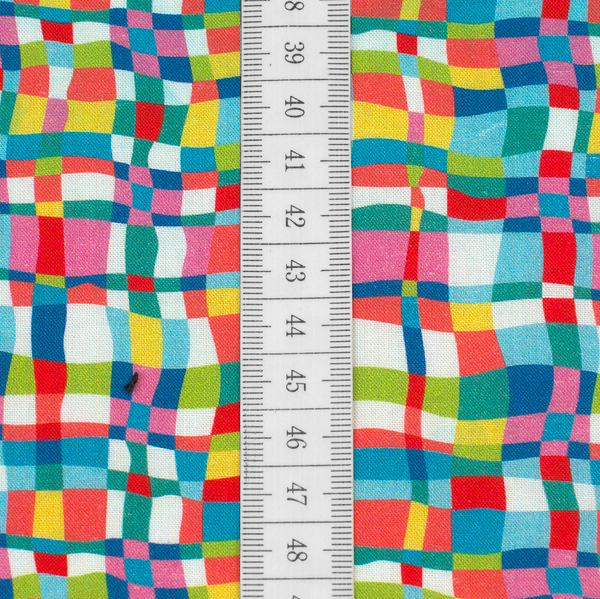 100% Baumwolle Popeline Grafik Muster Multicolor