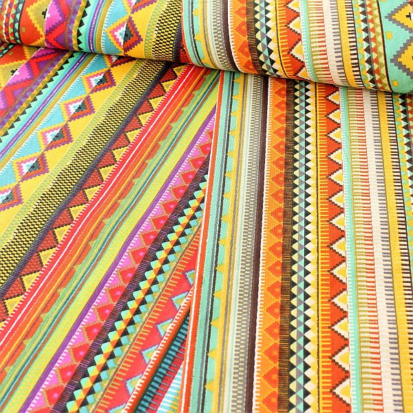 Baumwollstoff Mexiko Style Farben