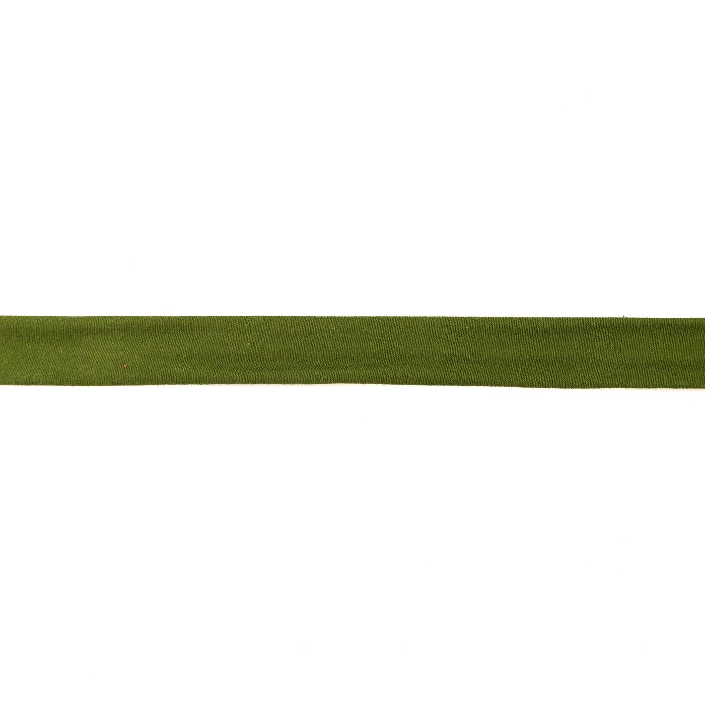 Baumwolljersey Schrägband Breite 20mm Moos-Grün