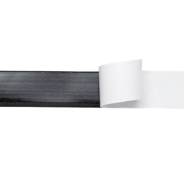 Klett Flauschband selbstklebend 25mm Schwarz