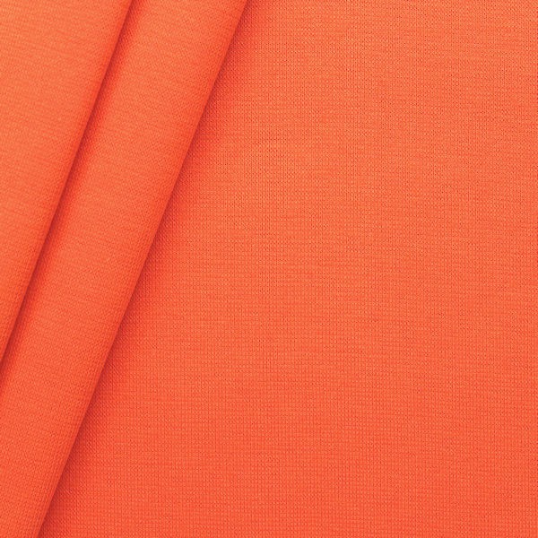Baumwoll Bündchenstoff glatt Orange