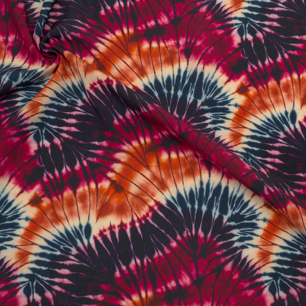 100% Viskose Modestoff Batik Zauber Multicolor