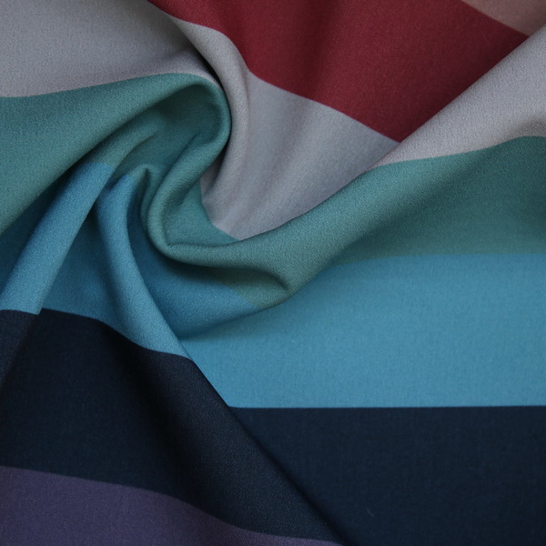 Softshell Fleece Stoff Streifen Multicolor