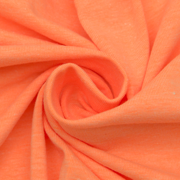 Baumwoll Stretch Jersey Fashion Basic Neon-Orange