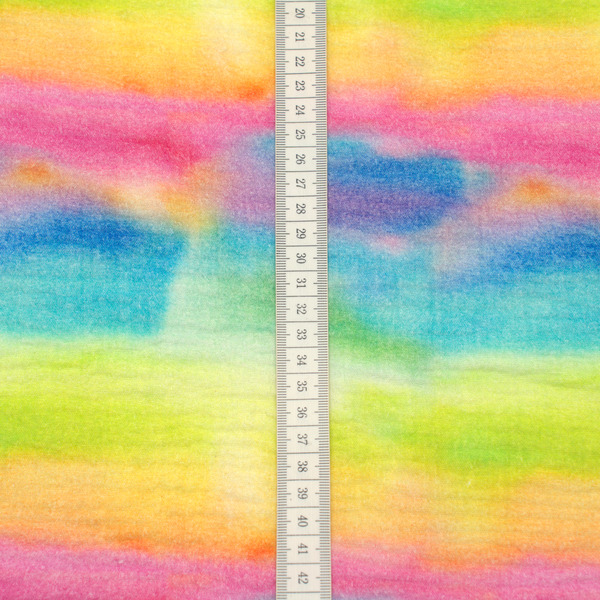 100% Baumwolle Musselin Double Gauze Batik Regenbogen Multicolor