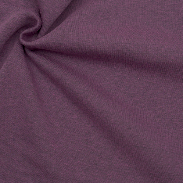 Sweatshirt Baumwollstoff Melange Dunkel-Violett