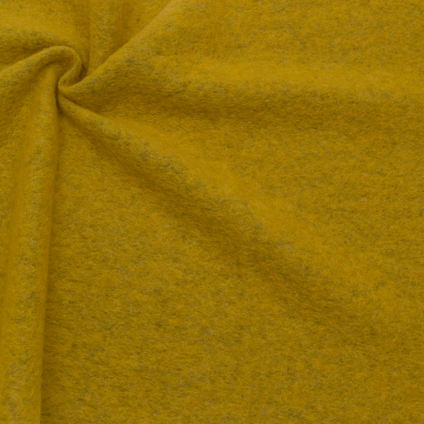 Wollmix Walkstoff lana cotta Senf-Gelb
