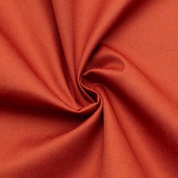 100% Baumwoll Köper Fashion Standard Rost-Rot