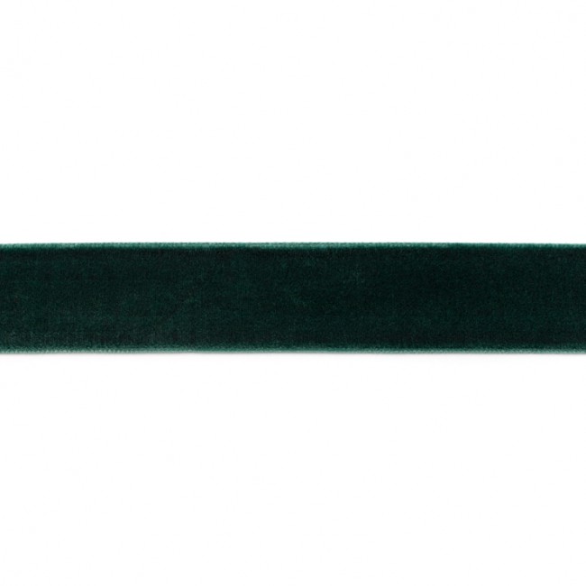 Samtband Breite 25mm Farbe Dunkel-Grün