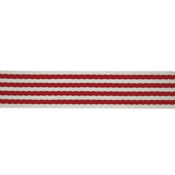 Taschenband Gurtband 40mm Rot-Weiss