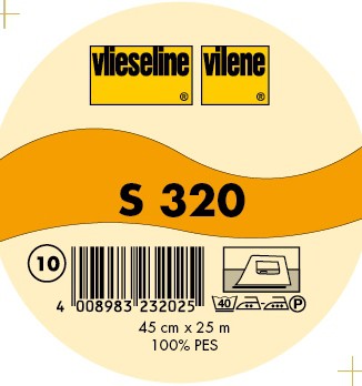 Vlieseline Typ S 320 Weiss-Transparent