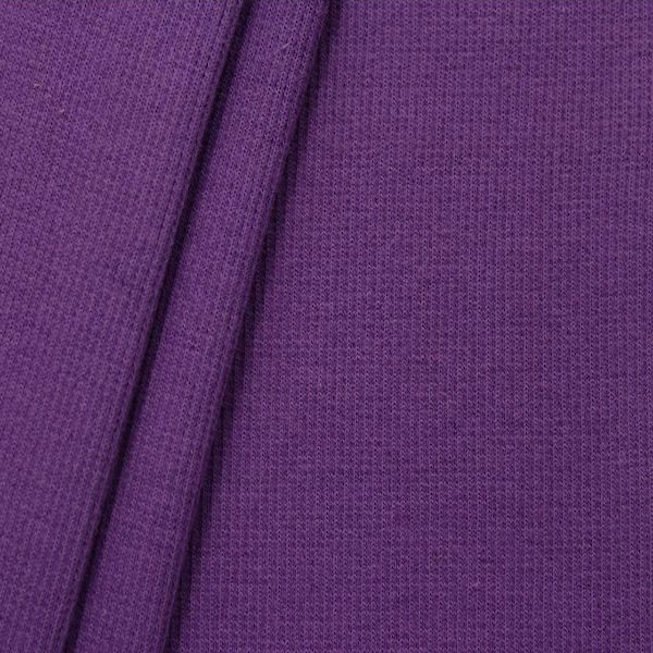 Baumwoll Bündchenstoff  Lila-Violett