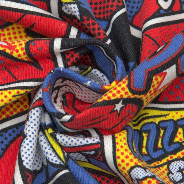 Baumwoll Stretch Jersey Pop Art Multicolor