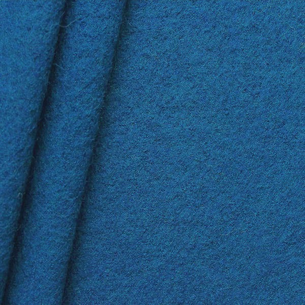 100% Wolle Walkloden Kobalt-Blau