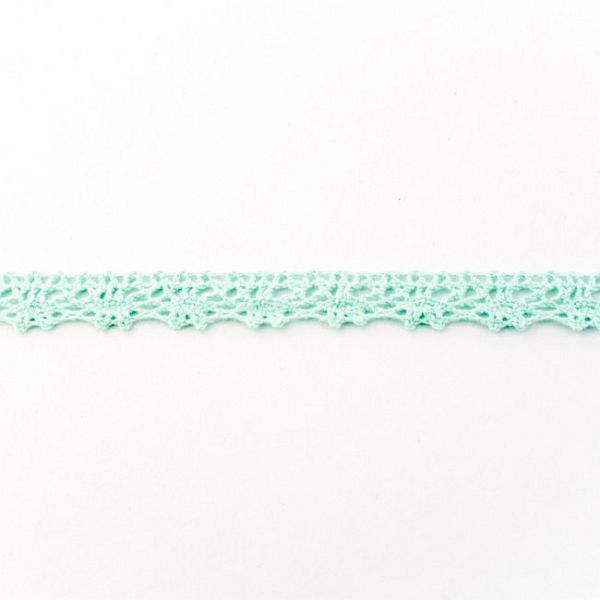 Baumwollspitze Breite 12mm Farbe Mint