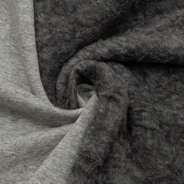 Alpenfleece Sweatshirt Melange Hell-Grau