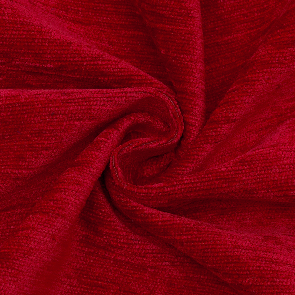 Chenille Polsterstoff  Rot
