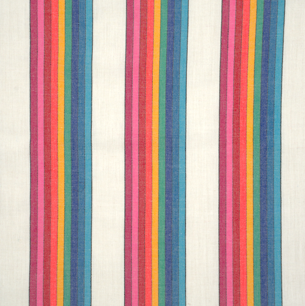 Dekostoff Mexiko Streifen Ecru-Multicolor