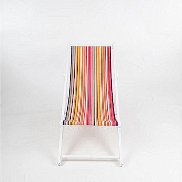 Liegestuhl Outdoorstoff Streifen Multicolor