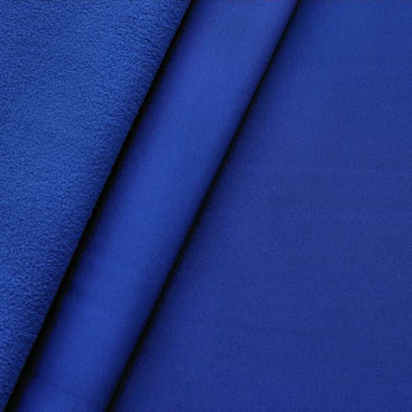 Softshell Fleece Stoff Royal-Blau