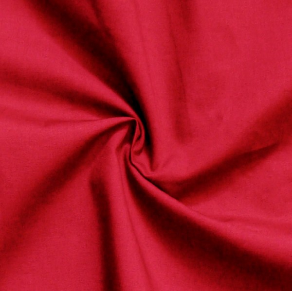 Baumwolle Polyester Batist Rot