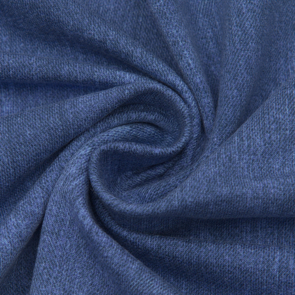 Sweatshirt Baumwollstoff French Terry Jeans Look Jeans-Blau
