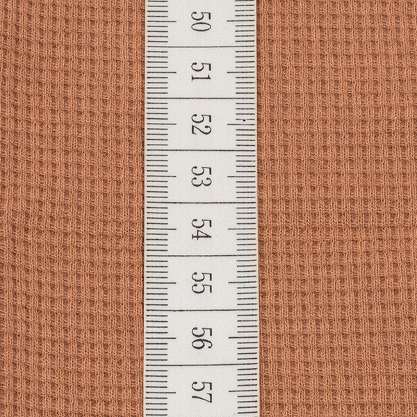 Baumwoll Stretch Waffel Jersey Terrakotta