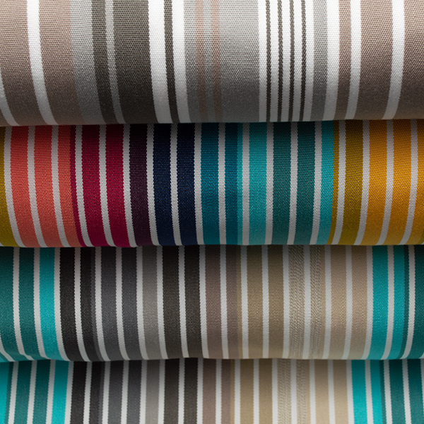 Liegestuhl Outdoorstoff Streifen Mix Multicolor