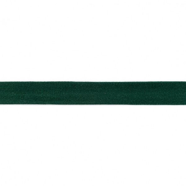 Baumwolljersey Schrägband Breite 20mm Flaschen-Grün