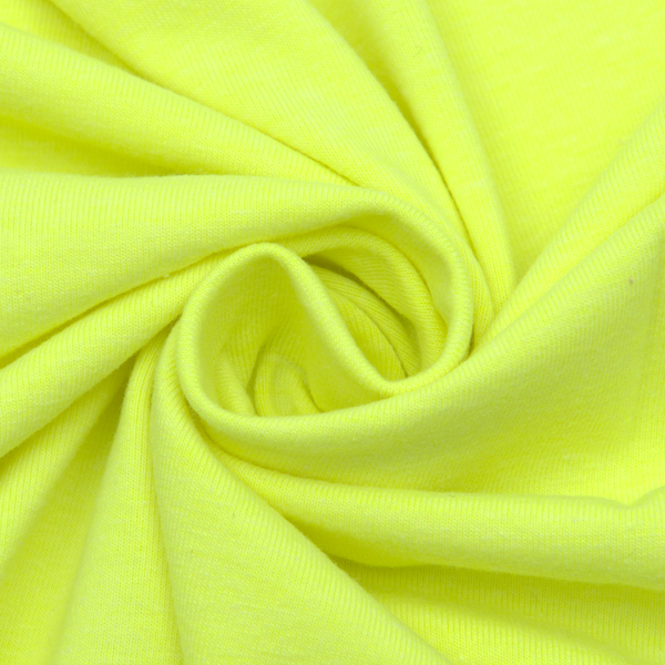 Baumwoll Stretch Jersey Fashion Basic Neon-Gelb