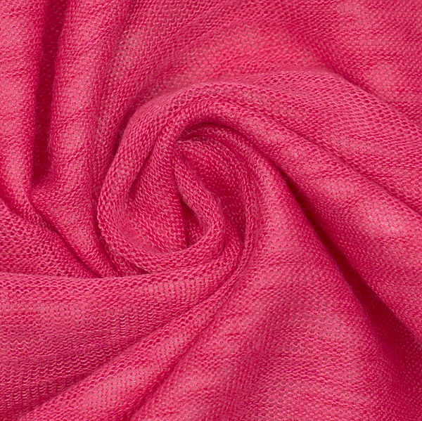 Viskose Feinstrick Jersey Slub Optik Pink