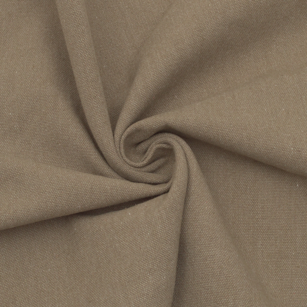 Baumwolle Polyester Canvas schwere Qualität Taupe meliert