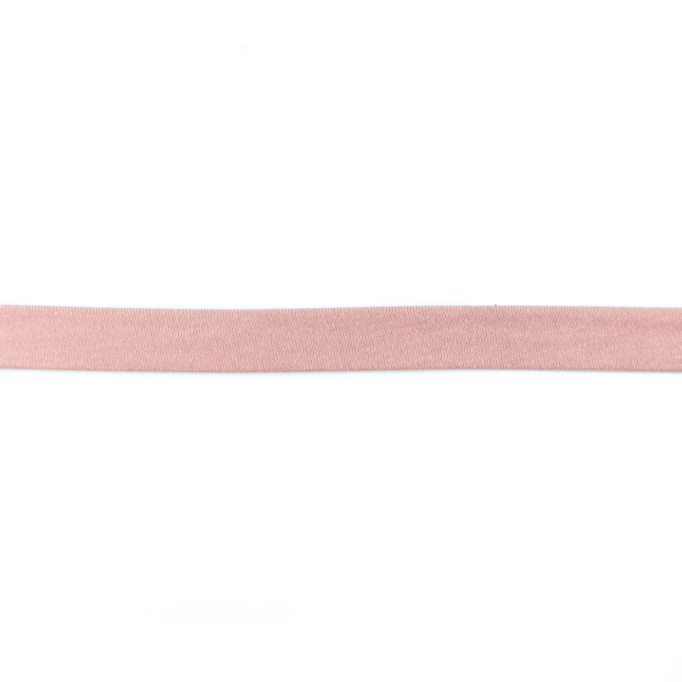 Baumwolljersey Schrägband Breite 20mm Alt-Rosa
