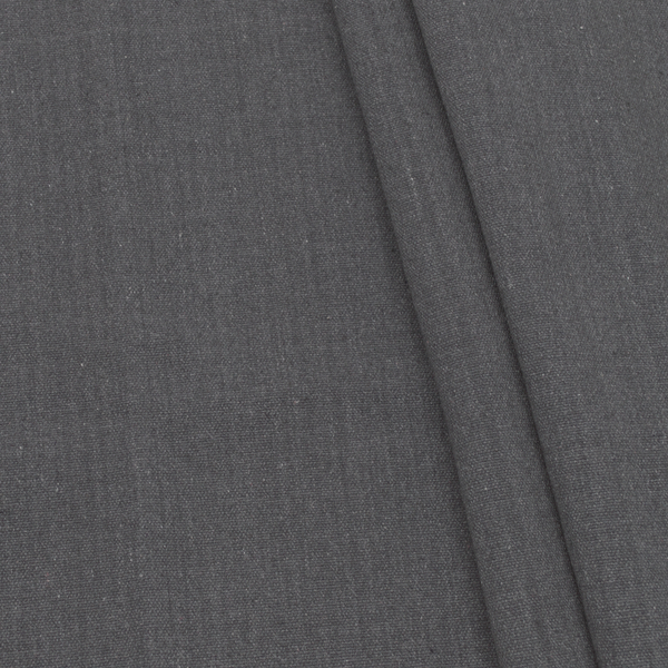 Baumwolle Polyester Canvas schwere Qualität Dunkel-Grau meliert
