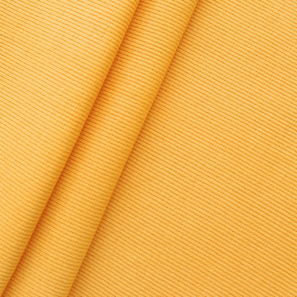 Baumwoll Bündchenstoff Gelb 