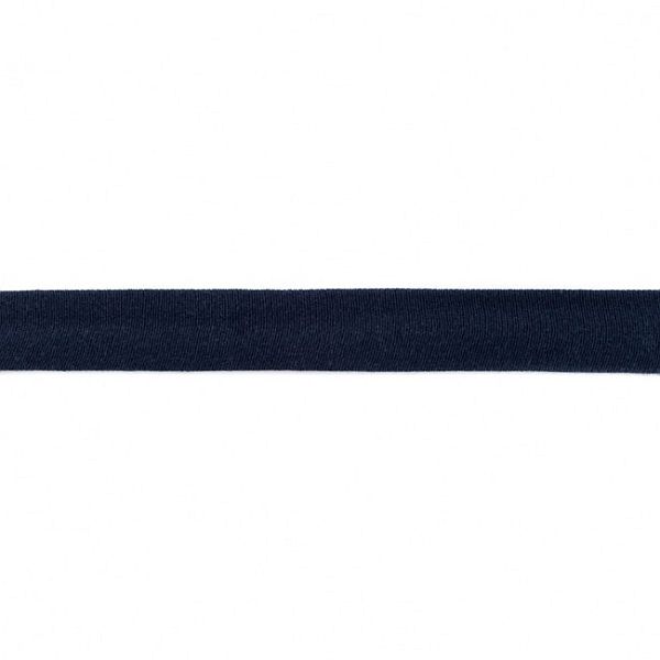 Baumwolljersey Schrägband Breite 20mm Farbe Navy-Blau