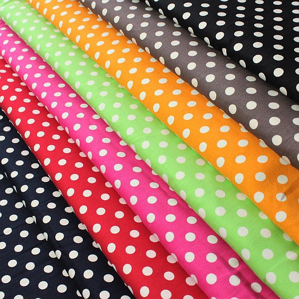 Stretch Baumwolle Köper Classic Dots Farben