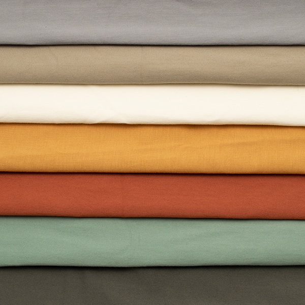 Organic Baumwoll Stretch Jersey Farbe Terrakotta