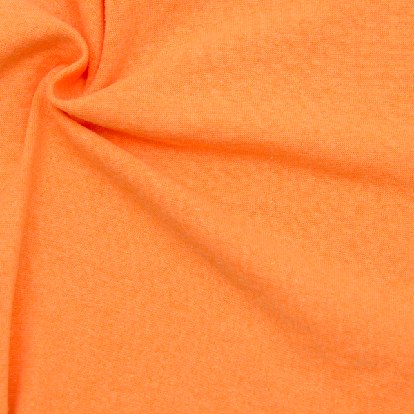 Baumwoll-Mix Bündchenstoff glatt Neon-Orange
