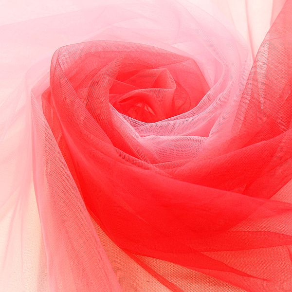 Soft Tüll Regenbogen Rot-Rosa