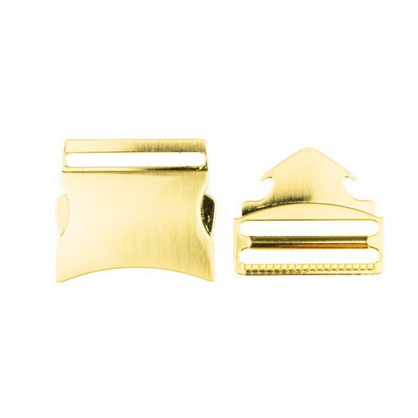 Metall-Steckschnalle 40mm Farbe Gold